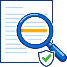 Magnifying glass reviewing a dental treatment quote line by line